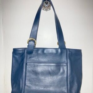 Coach Leather Large Tote. Waverly Style.  Blue